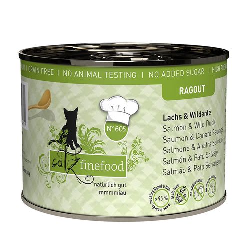 Catz Finefood Ragout No. 605 avec saumon & canard - MyStetho Veterinary