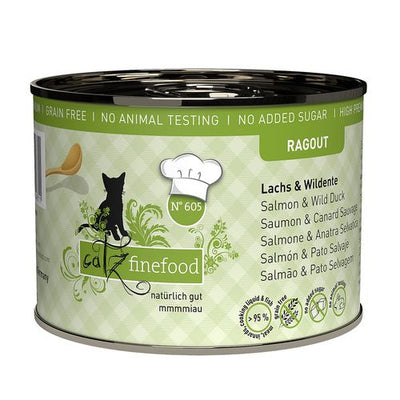 Catz Finefood Ragout No. 605 avec saumon & canard - MyStetho Veterinary