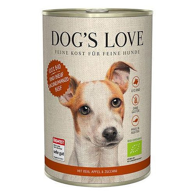 Dog&#039;s Love Bio Boeuf, riz, pomme & courgette, 400g - MyStetho Veterinary