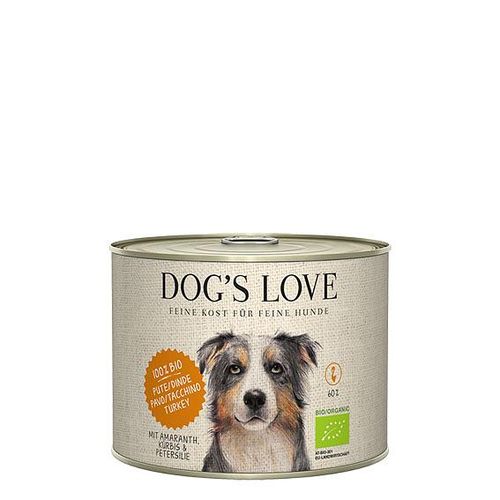 Dog&#039;s Love BIO dinde, amarante, citrouille & petersil, 200g - MyStetho Veterinary