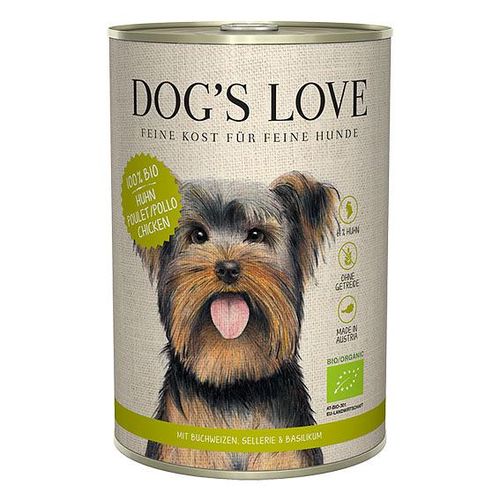 Dog&#039;s Love BIO poulet, sarrasin, céleri & basilic, 40 - MyStetho Veterinary