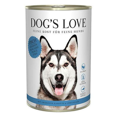 Dog&#039;s Love Classic Adult poissons, amarante, carotte & pissenlit, 400g - MyStetho Veterinary