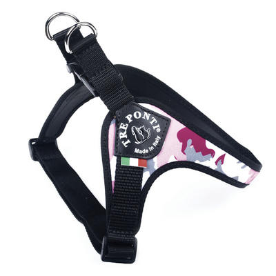TrePonti Geschirr verstel Pink Camoufl 1 ab 1kg bis 3kg - Brustumfang 28-37cm - MyStetho Veterinary