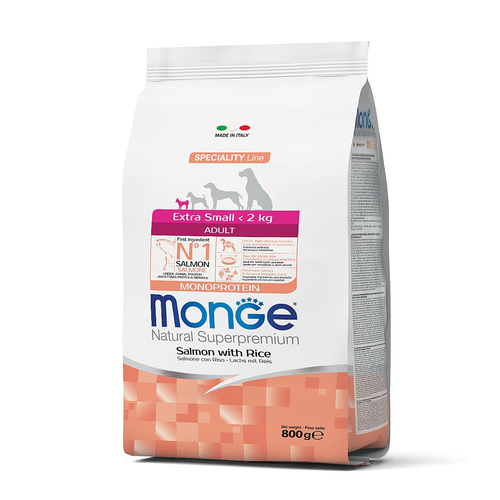 Monge Dog Adult Extra Small saumon & riz - MyStetho Veterinary