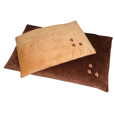 swisspet Soft Duvet S, dunkelbraun/braun 35x50cm, mit Pfotenmotiv - MyStetho Veterinary