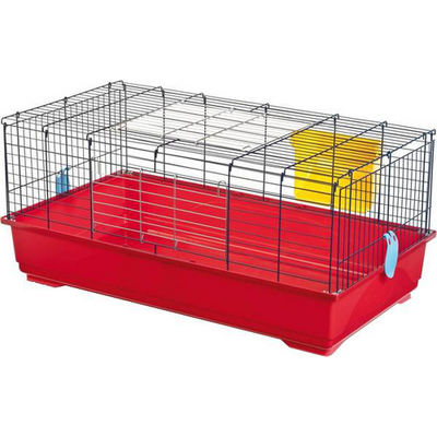 Bac de rechange cage EASY 100, 100 x 54H 19cm, rouge - MyStetho Veterinary