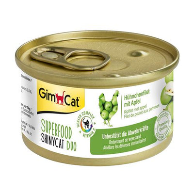 GimCat ShinyCat Duo Superfood, filet poulet & pomme - MyStetho Veterinary