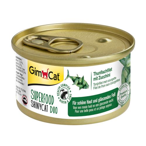 GimCat ShinyCat Duo Superfood, thon & courgette - MyStetho Veterinary