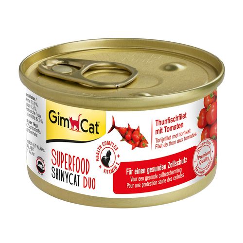 GimCat ShinyCat Duo Superfood, thon & tomates - MyStetho Veterinary