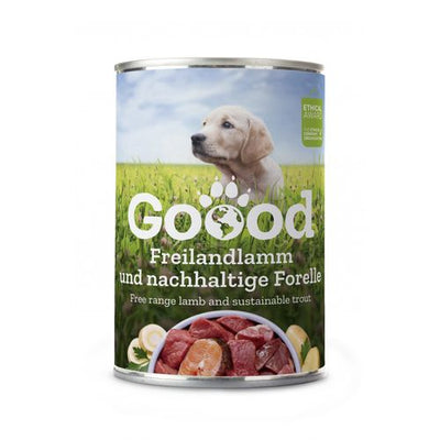Goood Canine Junior Agneau élevé en plein air et truite d’aquaculture durable 400 g - MyStetho Veterinary