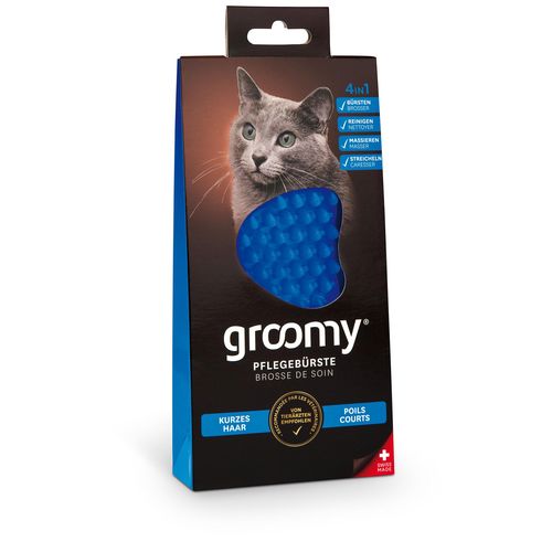 Groomy Wellness-brosse pour chats, poil ras - MyStetho Veterinary