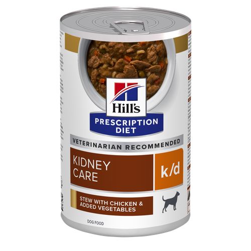 Hill's Prescription Diet k/d with Chicken and vegetables stew can 354 g - MyStetho Veterinary