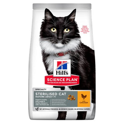Hill's Science Plan Sterilised Cat Mature Adult 7+ Chicken 10 kg - MyStetho Veterinary