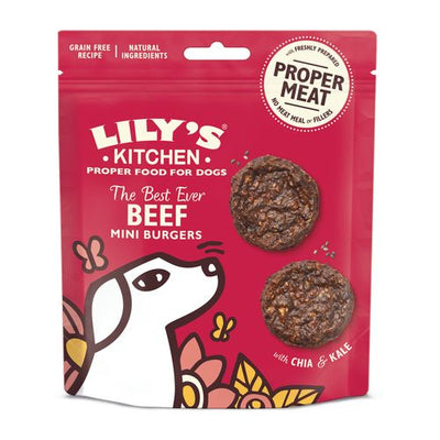 Lily's Kitchen Beef Mini Burgers Proper Meat 70g - MyStetho Veterinary