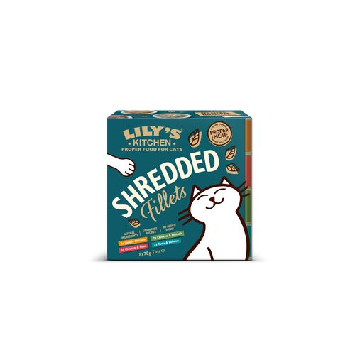 Lily's Kitchen Shredded Fillets Tins Multipack (8x70g) - MyStetho Veterinary