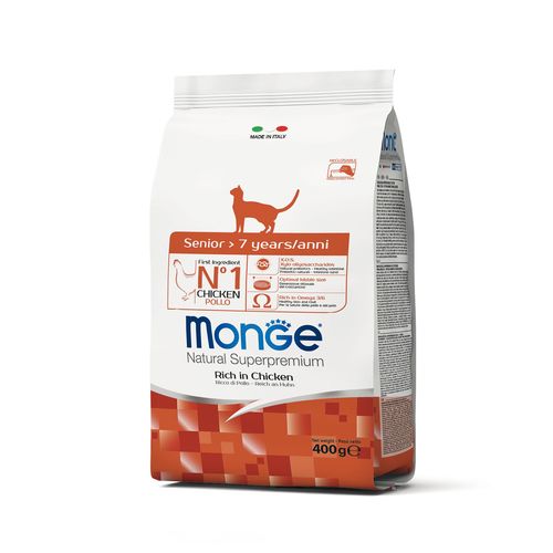 Monge chat senior poulet 400g - MyStetho Veterinary