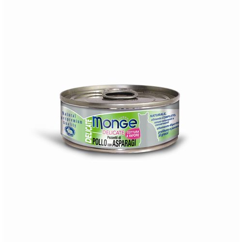 Monge Delicate Cat Ad. Chicken&Aspar 80g - MyStetho Veterinary