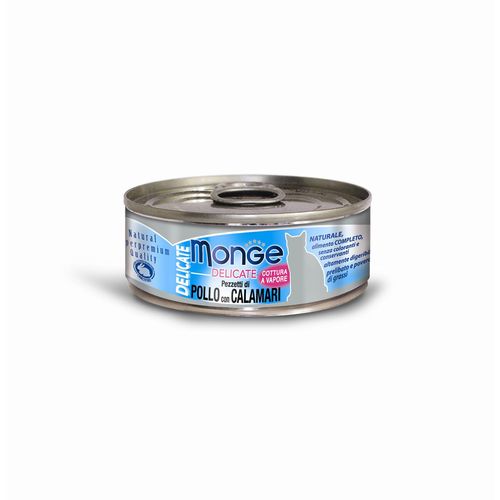 Monge Delicate Cat Ad. Chicken&Squid 80g - MyStetho Veterinary