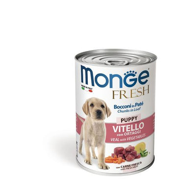Monge Dog FRESH Puppy Veal&Veg. 400g - MyStetho Veterinary