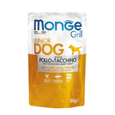Monge Grill Dog Junior Chicken & Turkey - MyStetho Veterinary