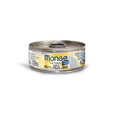Monge Natural Cat Ad. Tuna&Chic&Corn 80g - MyStetho Veterinary