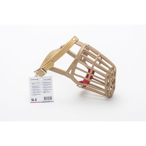 Muselière avec lanières en cuir Gr. 4 - MyStetho Veterinary