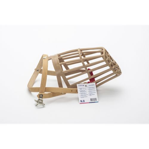 Muselière avec lanières en cuir Gr. 8 - MyStetho Veterinary