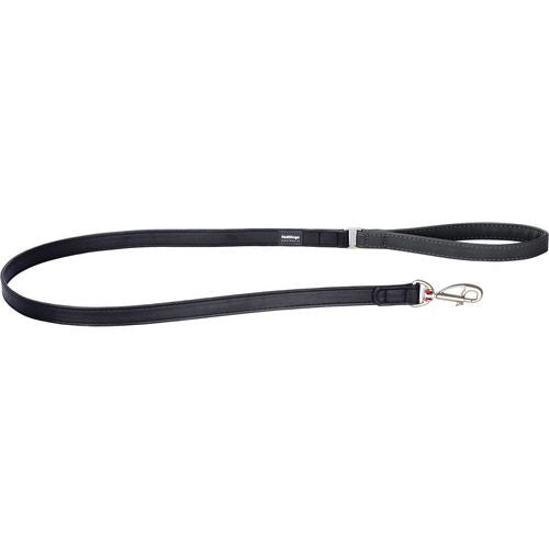 RedDingo Dog Lead Elegant S Vegan Leather Black 15mm, 1.2m - MyStetho Veterinary