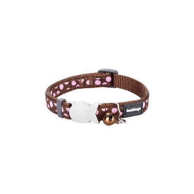 RedDingo RougeDingo collier pour chat Pink Spots on Brown - XS - MyStetho Veterinary