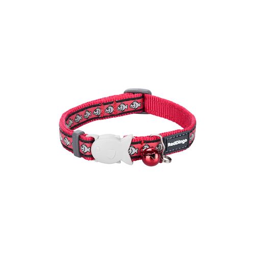 RedDingo RougeDingo Collier pour chat Reflective Fish Rouge - XS - MyStetho Veterinary