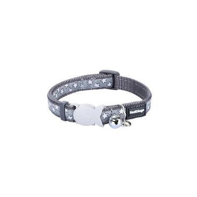 RedDingo RougeDingo Collier pour chat Stars White on Cool Grey - XS - MyStetho Veterinary