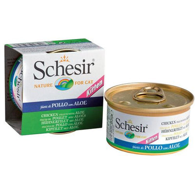 Schesir Jelly Kitten poulet avec aloès 85g - MyStetho Veterinary
