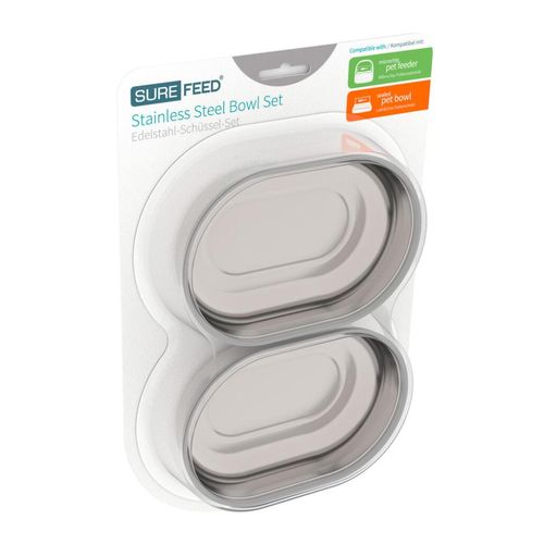 Set de gamelles en acier pour distributeur automat 1 Stück - MyStetho Veterinary