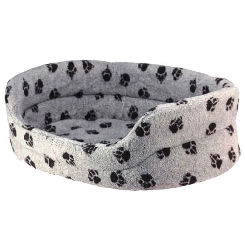 Sherpa Fleece corbeille ovale gris / pattes noir 89 cm - MyStetho Veterinary