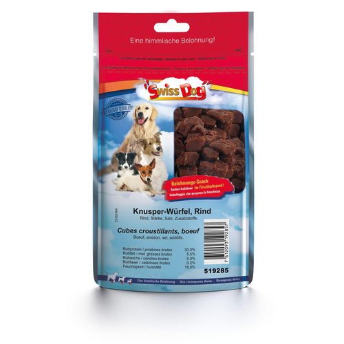 SwissDog cubes croustillants, boeuf - MyStetho Veterinary
