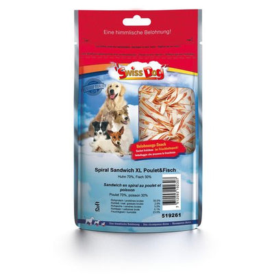SwissDog Spiral-Sandwich XL avec poulet & poisson - MyStetho Veterinary