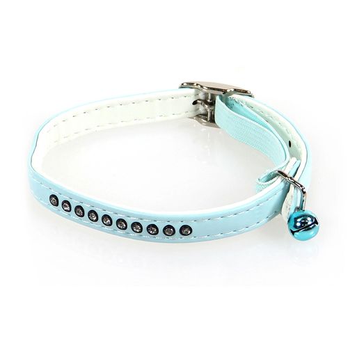 Swisspet Art Leather Plus collier p.chats, bleu clair - MyStetho Veterinary