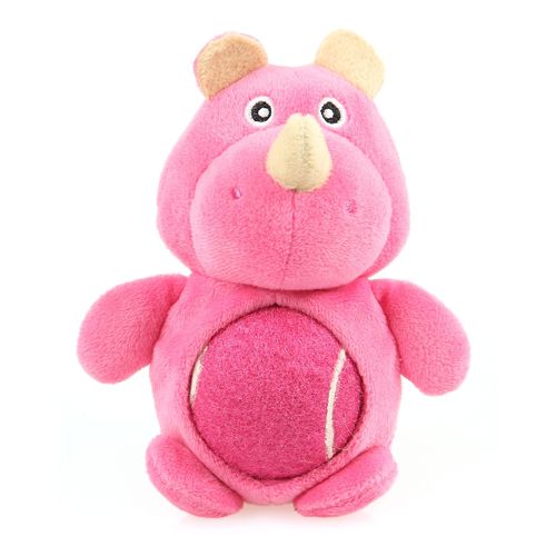 Swisspet Ballu rhinocéros en peluche, rose, avec couinement - MyStetho Veterinary