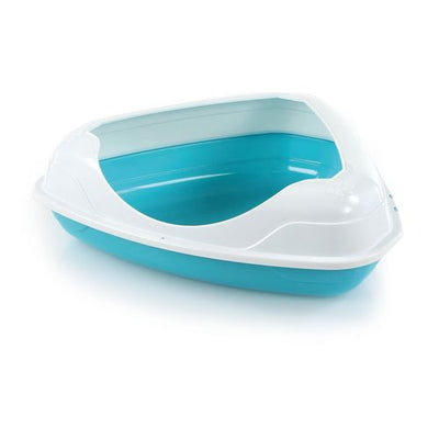 Swisspet caisse à chats d`angle Baystar, bleue - MyStetho Veterinary