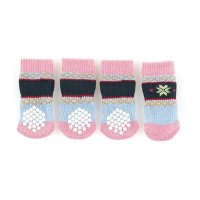 Swisspet chaussettes pour chiens avec antiglisse, Naturi, rose/bleu claire - MyStetho Veterinary