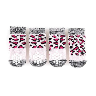 Swisspet chaussettes pour chiens avec antiglisse, Tri rose vif - MyStetho Veterinary