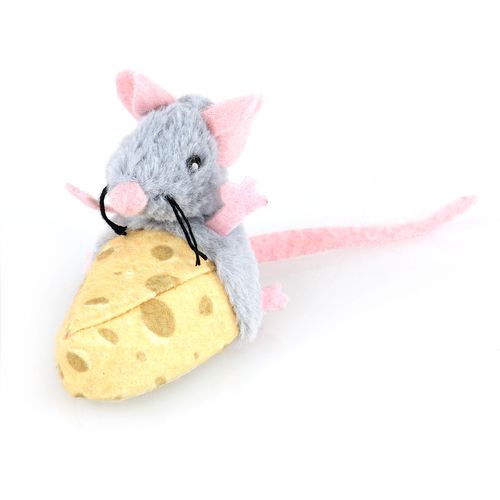 Swisspet Souris de course en peluche sur fromage - MyStetho Veterinary