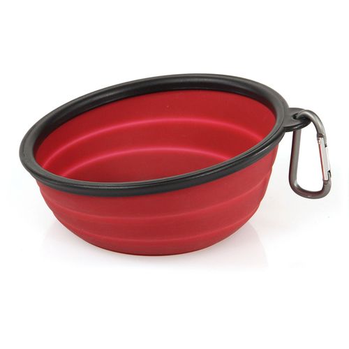 Swisspet Travelbowl Roby, rouge foncé, ø16.7cm, 5-7cm, 473ml - MyStetho Veterinary
