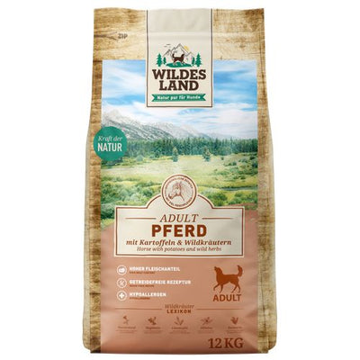 Wildes Land Canine Adult cheval avec pomme de terre 12kg - MyStetho Veterinary