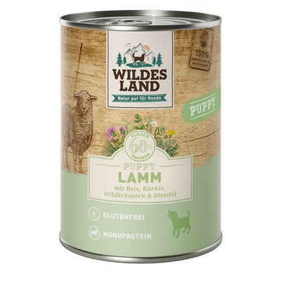 Wildes Land Puppy agneau avec potiron & riz 400g - MyStetho Veterinary